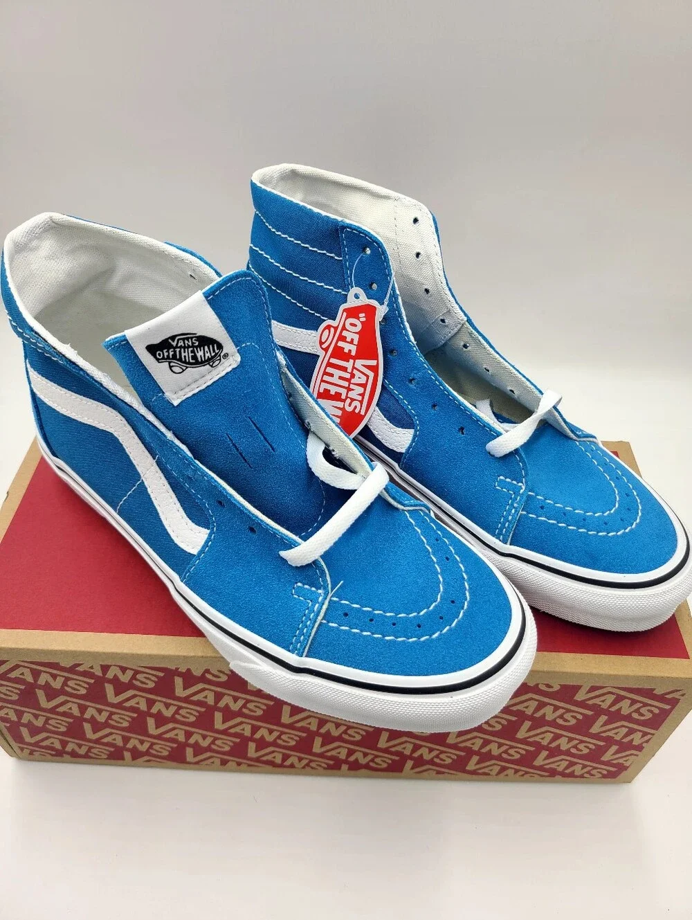 Vans Sk8 Hi Tapered Women Size 7 Color Theory Mediterranean New Mens 7.5